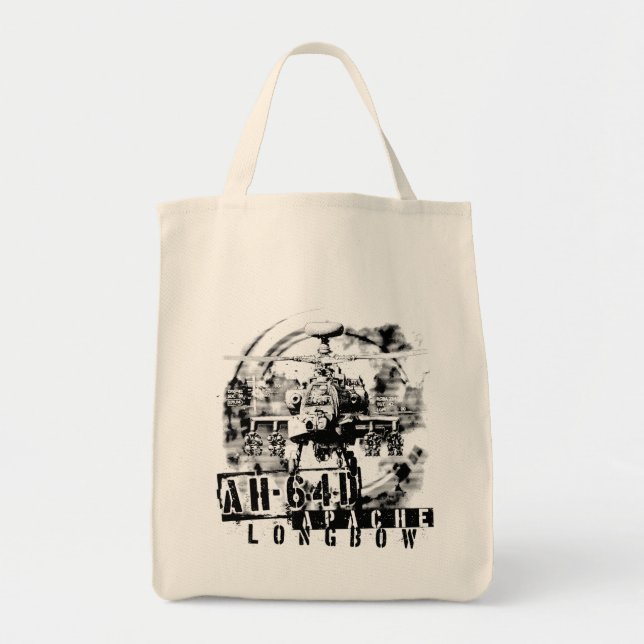 Tote Bag Arc long Apache AH-64D (Devant)