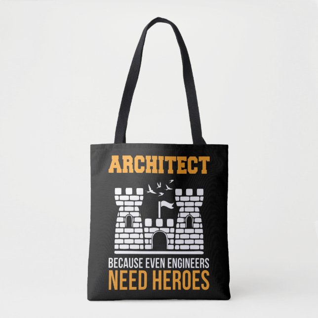 Tote Bag Architecte Même Les Ingénieurs Ont Besoin D'Une Ar (Devant)