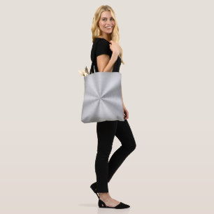 Tote Bag Argent brillant métallique de Faux élégant