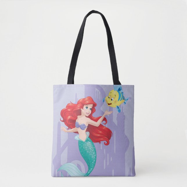 Tote Bag Ariel et Flounder (Devant)