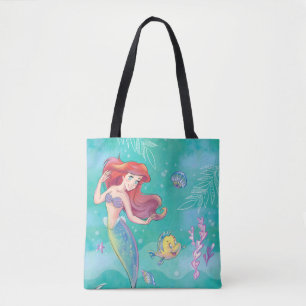 Tote Bag Ariel La Petite Sirène - Aquarelle
