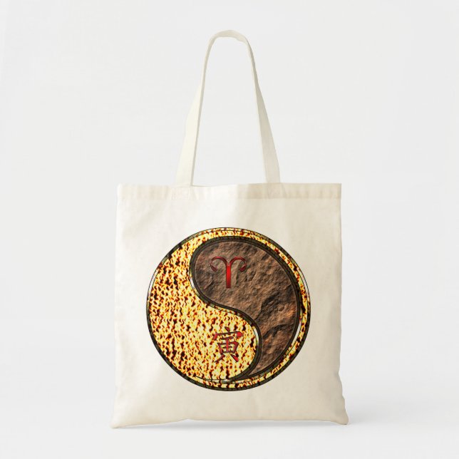 Tote Bag Aries et Tigre de la Terre (Devant)