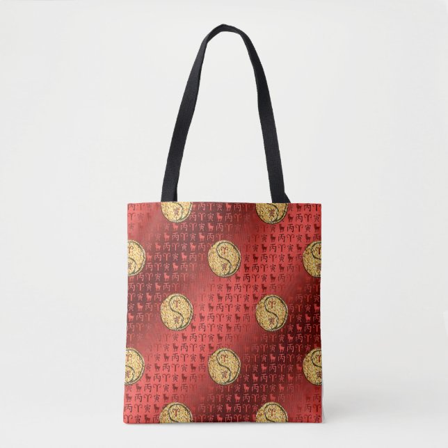 Tote Bag Aries & Fire Tiger (Devant)