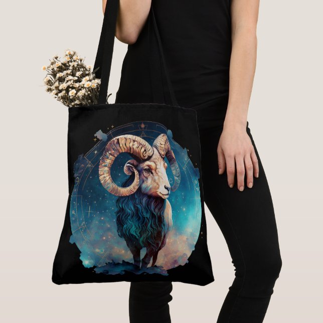 Tote Bag Aries Zodiac sign (De près)