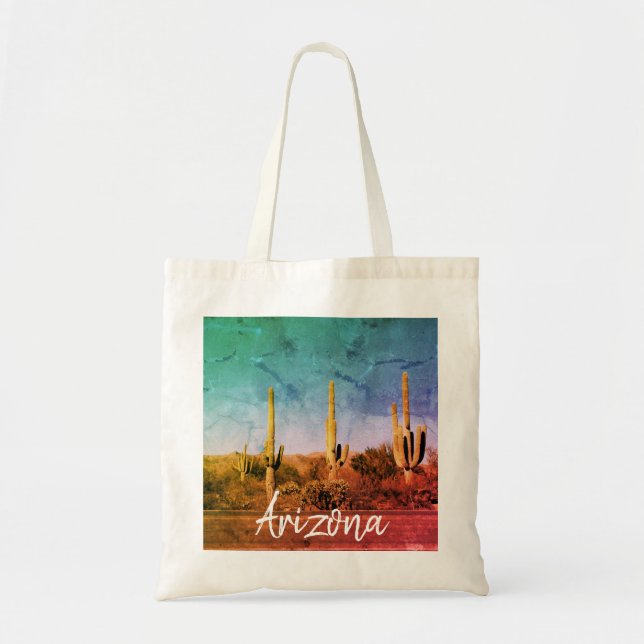 Tote Bag Arizona Cactus Désert (Devant)
