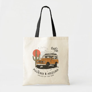 Tote Bag Arizona Desert Sunset Road Trip Cactus Phoenix
