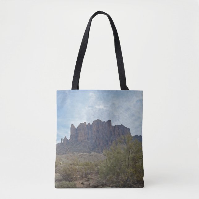 Tote Bag Arizona Superstition Mountain Photo Sud-ouest (Devant)