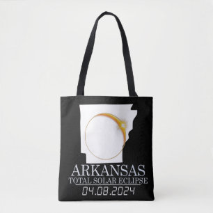 Tote Bag Arkansas Total Solar Eclipse Avril 8 2024 USA Cart
