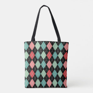 Tote Bag Arlequin coloré Motif sans couture