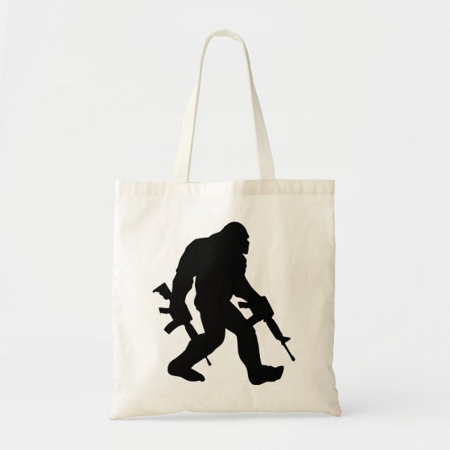 Tote Bag Armé Bigfoot Sasquatch 2e Amendement 2A # (Devant)