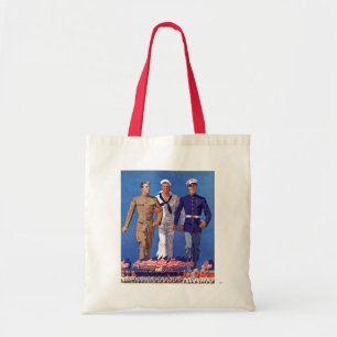 Tote Bag Armée, marine et marines
