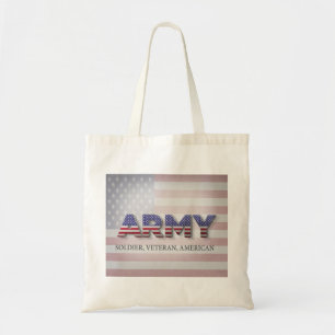 Tote Bag Armée "Soldat, Vétéran, Américain"