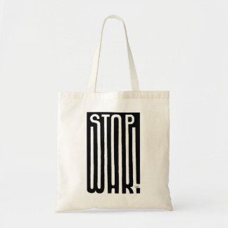 Tote Bag Arrêter la guerre Hippie activisteSac en coton