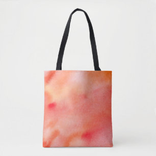 Tote Bag Arrière - plan abstrait d'aquarelle - orange