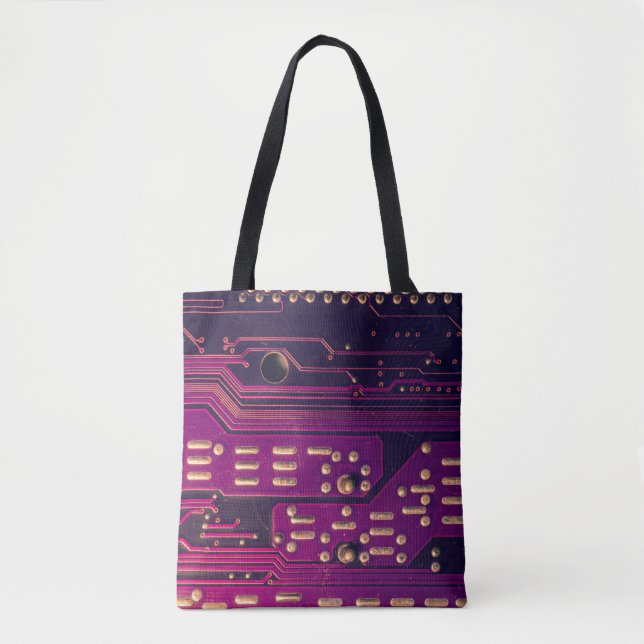 Tote Bag Arrière - plan abstrait de carte de circuits élect (Devant)