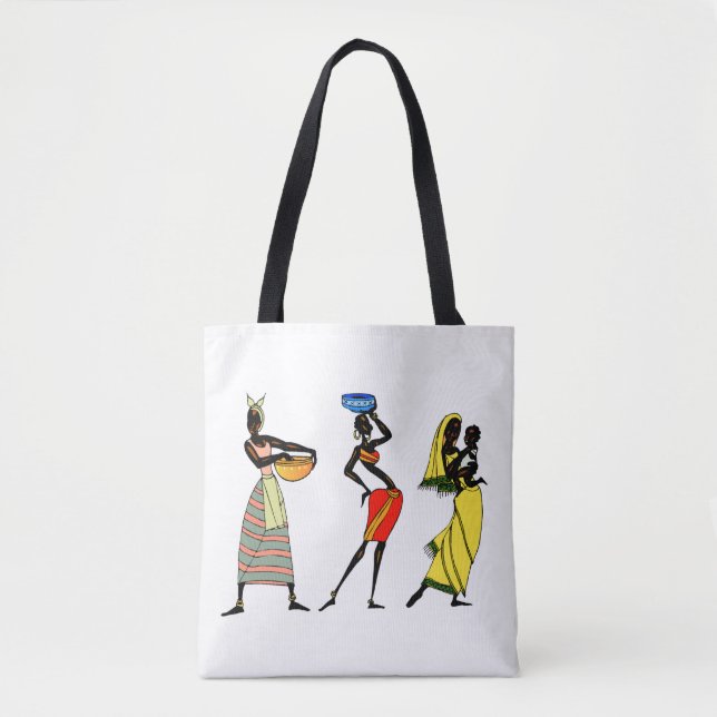 Tote Bag Arrière - plan africaine (Devant)