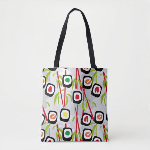Tote Bag Arrière - plan de sushi