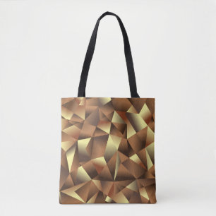 Tote Bag Arrière - plan en polygone : Art Abstrait texturé