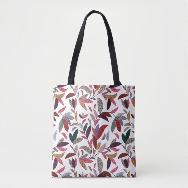 Tote Bag Arrière - plan floral (Devant)