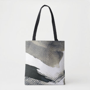 Tote Bag Arrière - plan grunge abstrait, texture d'encre. 