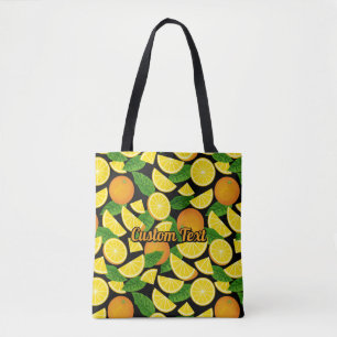 Tote Bag Arrière - plan orange