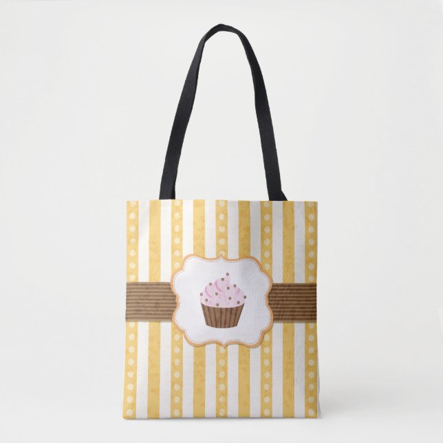 Tote Bag Arrière - plan vintage de petit gâteau (Devant)