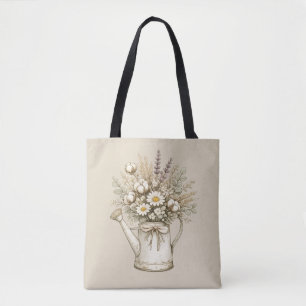 Tote Bag Arrosoir de Ferme Rustique