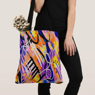 Tote Bag Art Abstrait audacieux et expressif