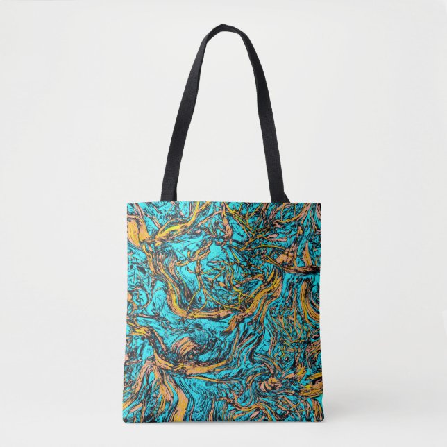 Tote Bag Art Abstrait cool (Devant)