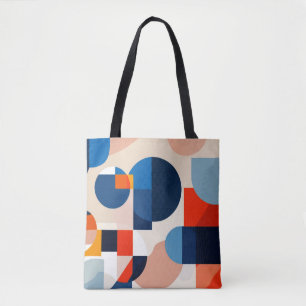 Tote Bag Art Abstrait géométrique du milieu du siècle scand