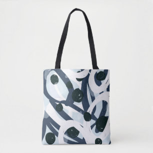 Tote Bag Art Abstrait : Illustration de peinture transparen