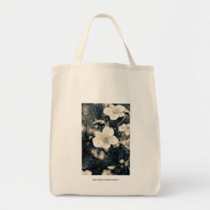 Tote Bag Art botanique de la fleur d'anémone lunatique