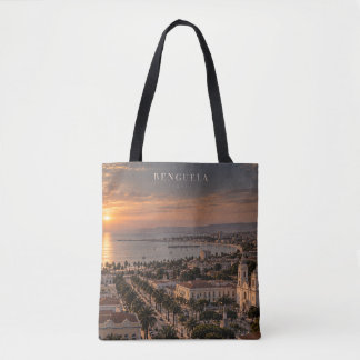 Tote Bag Art cinématique monochrome de la ville de Benguela