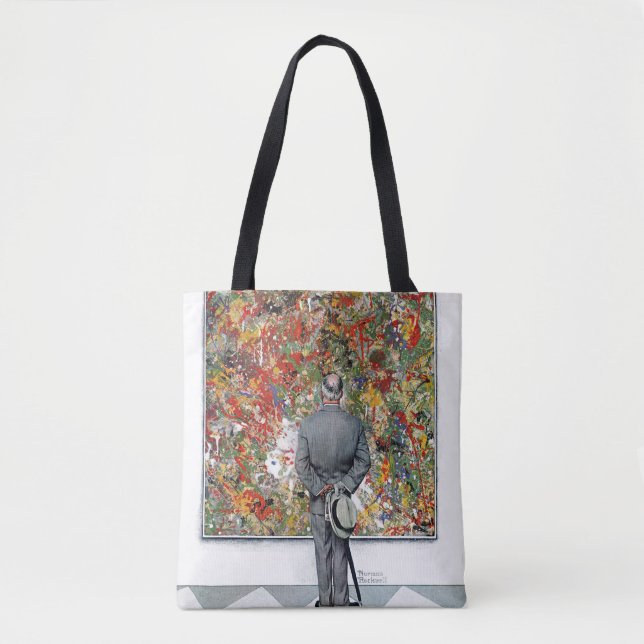 Tote Bag Art Connoisseur par Norman Rockwell (Devant)