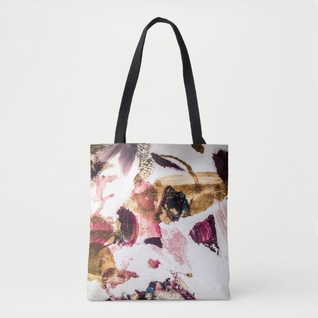 Tote Bag Art créatif Abstrait Gold Sparkles (Devant)