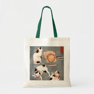 Tote Bag Art de chat japonais vintage