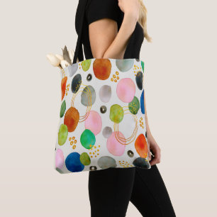 Tote Bag Art de la Parties scintillant d'or de galets Abstr