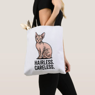 Tote Bag Art de l'attitude du chat Sphynx sans poils et ins