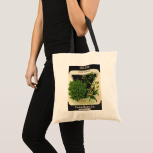 Tote Bag Art de l'étiquette de paquet de graines vintage Ma
