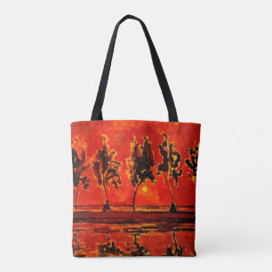 Tote Bag art de Piet Mondrian, Arbres au bord de la Geine a