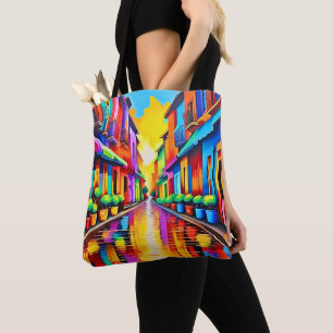 Tote Bag Art de rue coloré