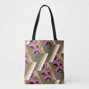 Tote Bag Art Déco Design No 9 motif floral