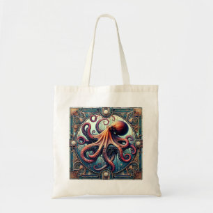 Tote Bag Art Déco Pieuvre
