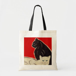 Tote Bag Art Deco Style Catz Cats eye-CATching