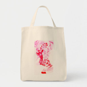 Tote Bag Art décoloré rouge de la rue urbaine