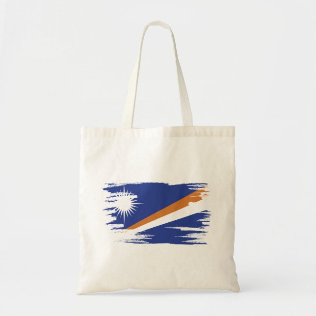 Tote Bag Art Drapeau des Îles Marshall (Devant)
