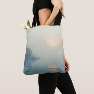 Tote Bag Art du matin d'hiver paisible