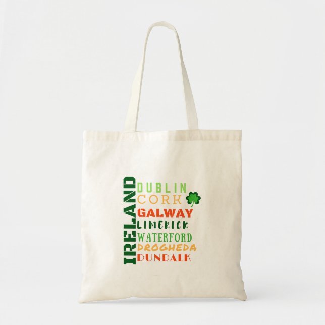 TOTE BAG ART DU MÉTRO IRLANDE (Devant)