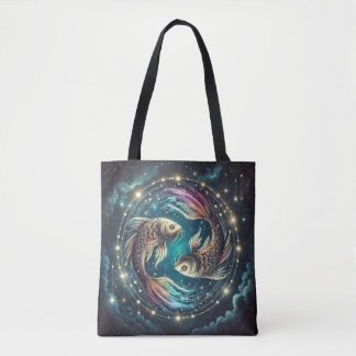 Tote Bag Art du zodiaque Poissons