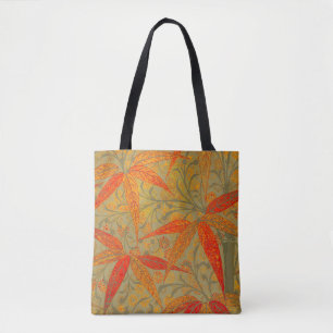 Tote Bag Art en bambou terrestre Vintage Imprimer orange